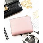 Portfel, różowy, skóra ekologiczna, RFID, Peterson