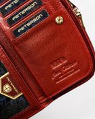 Portfel, różowy, skórzany, Peterson