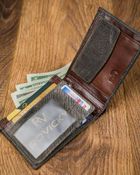 Portfel, szary, skórzany, Forever Young