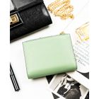 Portfel, zielony, skóra ekologiczna, Peterson