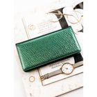 Portfel, zielony, skóra ekologiczna, RFID, Rovicky