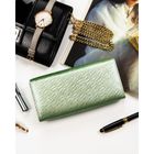 Portfel, zielony, skóra naturalna i ekologiczna, Peterson