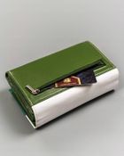 Portfel, zielony, skórzany, Peterson