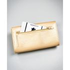Portfel, złoty, skóra ekologiczna, 4U Cavaldi