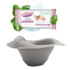 Potette Plus, wkład składany na nocnik, silikonowy, szary + opakowanie chusteczek, Kinder By Nature