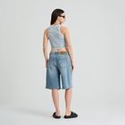 Prążkowany top z domieszką modalu NOWEAR