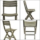 ProGarden, Komodo, krzesła cateringowe, składane, plastikowe, zielone, 4 szt.