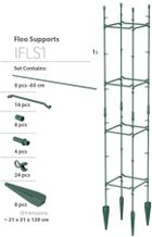 Prosperplast, Floo Supports, podpora do roślin, zielony leśny, 21-21-120 cm