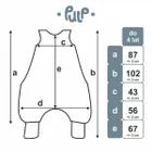 Pulp, Słodkie Sny, śpiworek letni z nogawkami i skarpetkami, TOG 0.5, 2-4 l