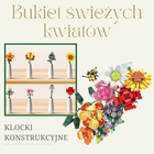 QBI, Bukiet świeżych kwiatów, klocki konstrukcyjne, 770 elementów