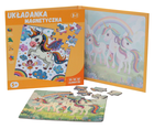 QBI, jednorożce, puzzle magnetyczne, 25+30+42 elementów