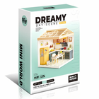 QBI, miniaturowy domek LED, kuchnia, puzzle 3D, 126 elementów