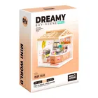 QBI, miniaturowy domek LED, lodziarnia, puzzle 3D, 94 elementów