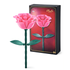 QBI, otwierana czerwona róża, klocki konstrukcyjne, 45 elementów