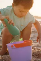 Quut, Cuppi, łopatki wielofunkcyjne do piasku z piłeczką, Lagoon + lavender, 2 szt.