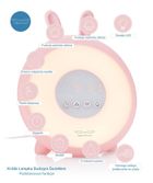 Rabbit & Friends, Królik, lampka budząca światłem, różowa