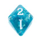 Rebel, komplet kości RPG, gęsty rdzeń, morskie białe cyfry