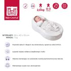 Red Castle, Cocoonababy, zestaw: ergonomiczny materac dla niemowląt + prześcieradło, 2 szt.