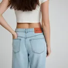 Regulowane jeansy o kroju wide leg NOWEAR