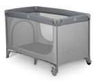 Ricokids, łóżeczko turystyczne, z materacem i torbą, jasnoszare