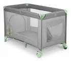 Ricokids, łóżeczko turystyczne, z materacem i torbą, szaro-miętowe