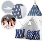 Ricokids, Tipi, namiot dla dzieci, granat, 120-120-160 cm