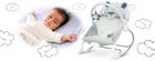 Ricokids, wielofunkcyjny leżaczek bujaczek, minky, jasny szary