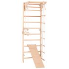 Rinagym, drewniana drabinka gimnastyczna, Kombi 3, naturalny