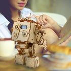 Robotime, Pozytywka LED, Steampunk Robot, drewniane puzzle 3D, 221 elementy
