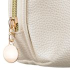 Rovicky, kosmetyczka, skóra ekologiczna, 1-komorowa, beżowa