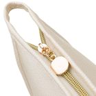 Rovicky, kosmetyczka, skóra ekologiczna, 1-komorowa, beżowa