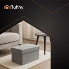 Ruhhy, pufa materiałowa, szara, 76-38-38 cm