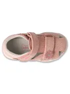 Sandały dziewczęce, różowe, skórzana wkładka, Befado