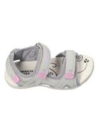 Sandały dziewczęce, szare, American Club