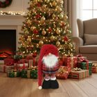 Saska Christmas, skrzat, gnom dekoracyjny na teleskopach, czerwony, 38-88 cm