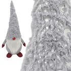 Saska Christmas, skrzat, gnom dekoracyjny, szary, 45 cm