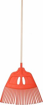 Saska Garden, Retro, grabie ogrodowe do liści, pomarańczowe, XL