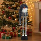 Saska Garden, skrzat, gnom dekoracyjny na teleskopach, szary, 38-88 cm