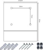 Saska Garden, skrzynka na listy, 37-37-105 cm