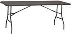 Saska Garden, Woodland, stół cateringowy, ciemny szary, 180-74 cm