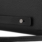 Saszetka do ręki, czarna, skóra ekologiczna, Rovicky