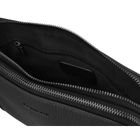 Saszetka do ręki, czarna, skóra ekologiczna, Rovicky