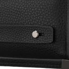 Saszetka do ręki, czarna, skóra ekologiczna, Rovicky