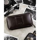 Saszetka na biodro, brązowa, skórzana, Rovicky