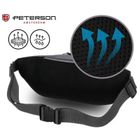 Saszetka na biodro, nerka, ciemnoszara, Peterson