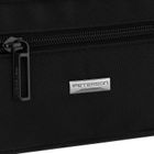 Saszetka na biodro, nerka, czarna, Peterson