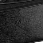 Saszetka na biodro, nerka, czarna, skórzana, Rovicky