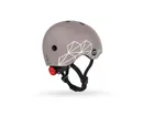 Scoot & Ride, kask ochronny, Brown Lines, rozmiar 45-51 cm