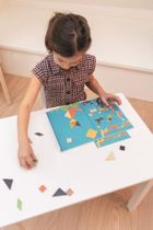 Scratch, Tangram, magnetyczna układanka, kształty i kolory
