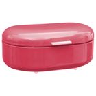 Secret de Gourmet, metalowy chlebak, retro, czerwony, 40-25-17 cm